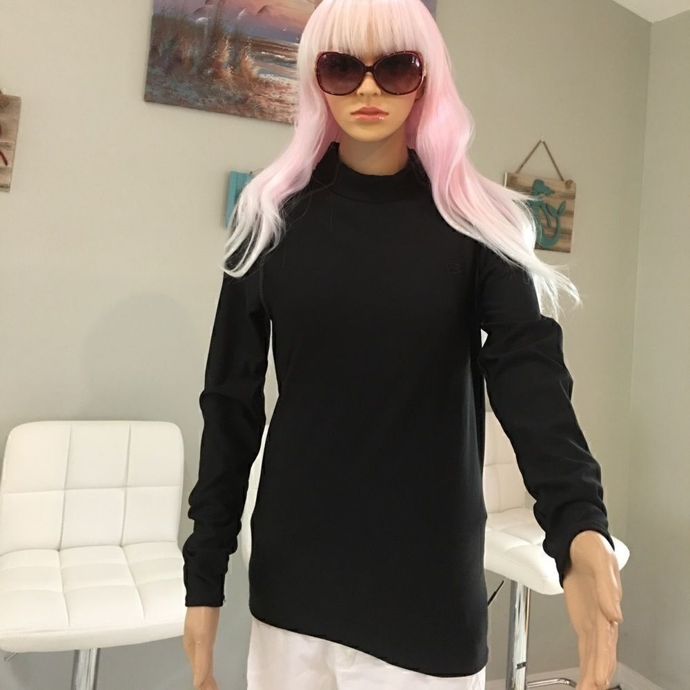 LEVEL 8 MEdium Black quarter zip Sweatshirt